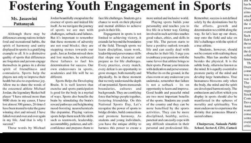 Fostering Youth Engagements in Sports